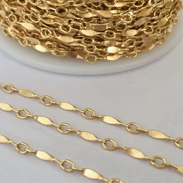 Gold Filled Bar chain  1.30