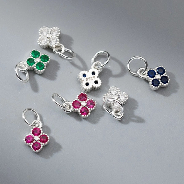 *NEW* Sterling silver clover charms