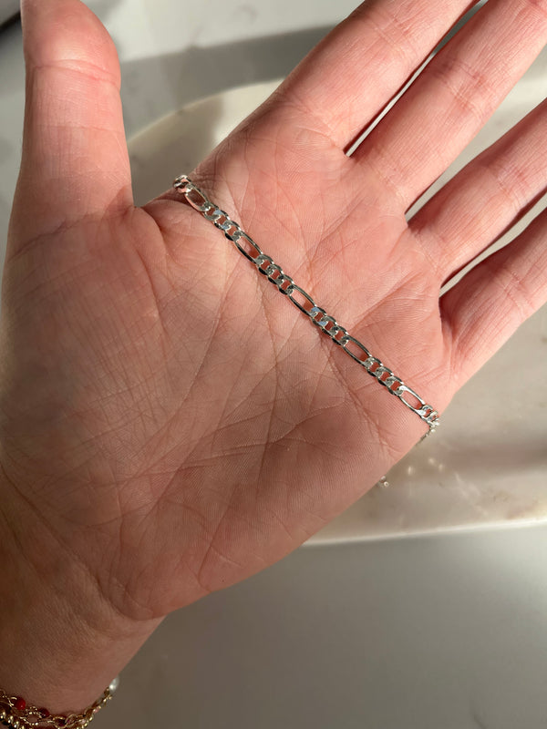 Sterling Silver 3mm Chunky Figaro chain