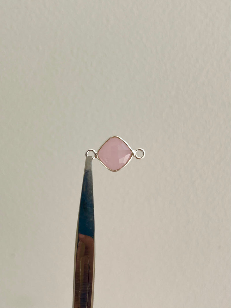 *NEW* 925 Sterling Cushion Bezel 4mm Connector (Exclusive)