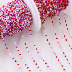 1.5mm Maeva Enamel Cable chain (sterling silver and gold filled)
