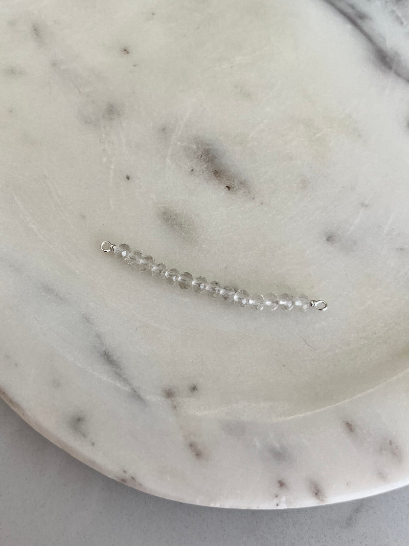 *NEW* 925 Sterling Silver Crystal Bead Connectors (Exclusive)