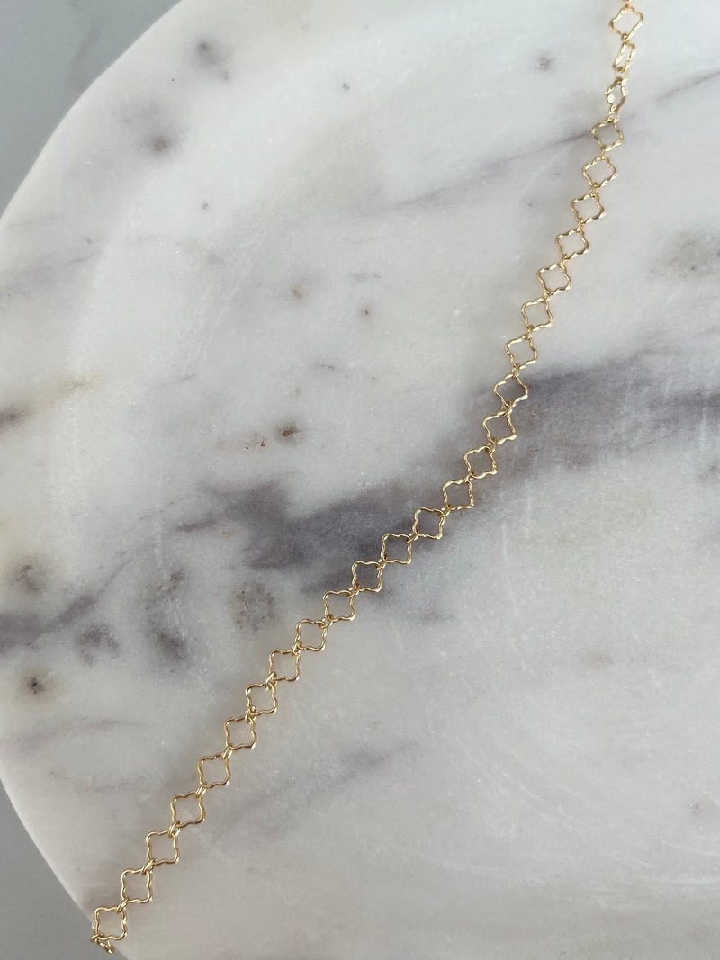 Gold filled clover chain 4.3mm