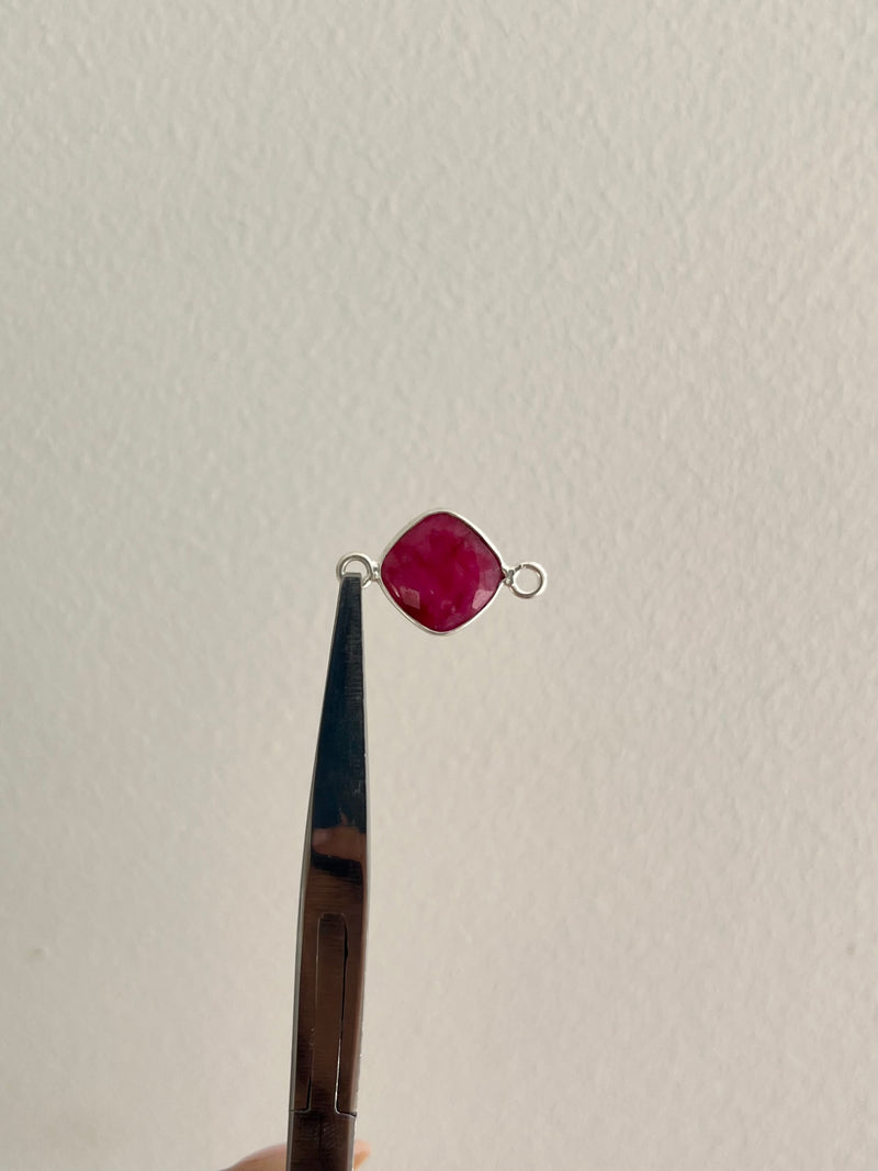 *NEW* 925 Sterling Cushion Bezel 4mm Connector (Exclusive)