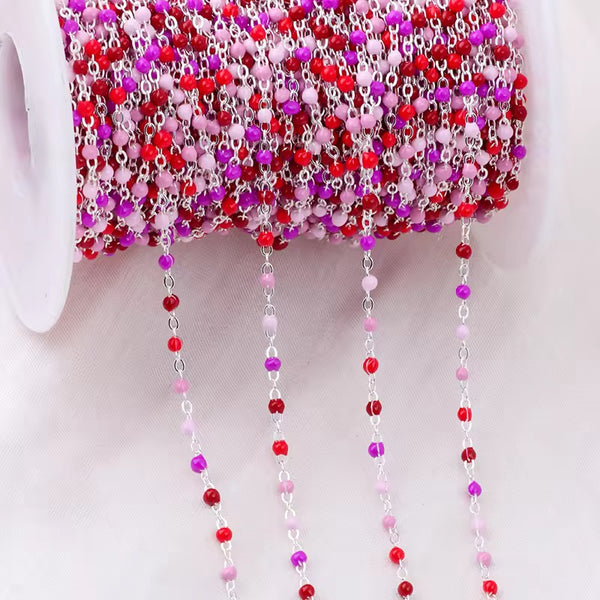 1.5mm Maeva Enamel Cable chain (sterling silver and gold filled)