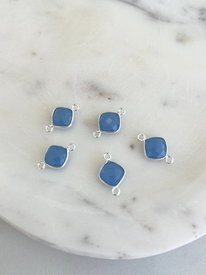 *NEW* 925 Sterling Cushion Bezel 4mm Connector (Exclusive)