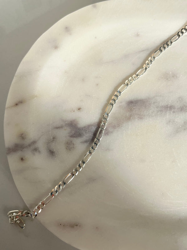 Sterling Silver 3mm Chunky Figaro chain