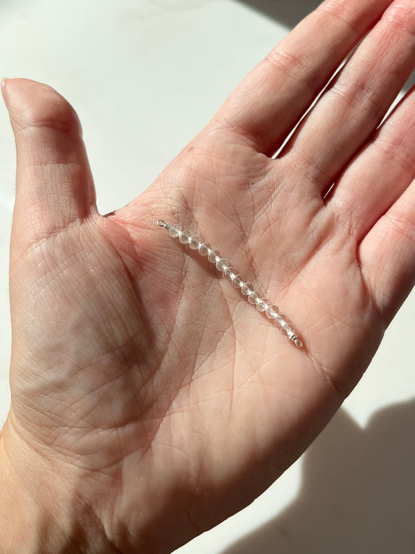 *NEW* 925 Sterling Silver Crystal Bead Connectors (Exclusive)
