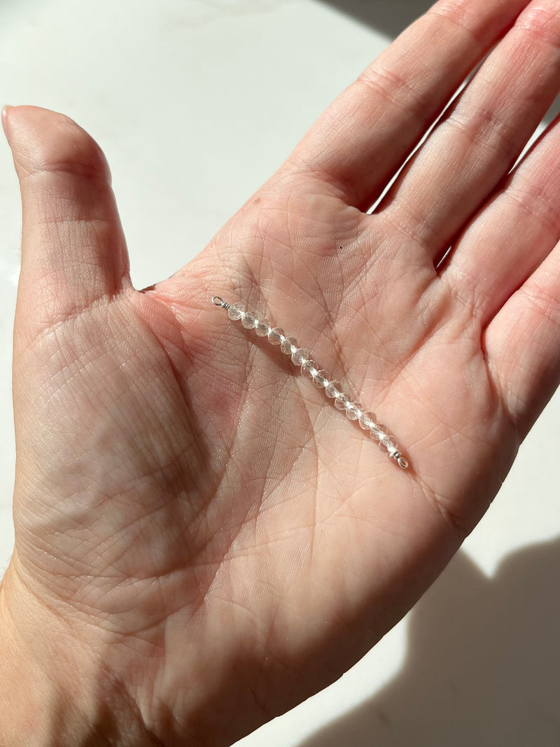 *NEW* 925 Sterling Silver Crystal Bead Connectors (Exclusive)