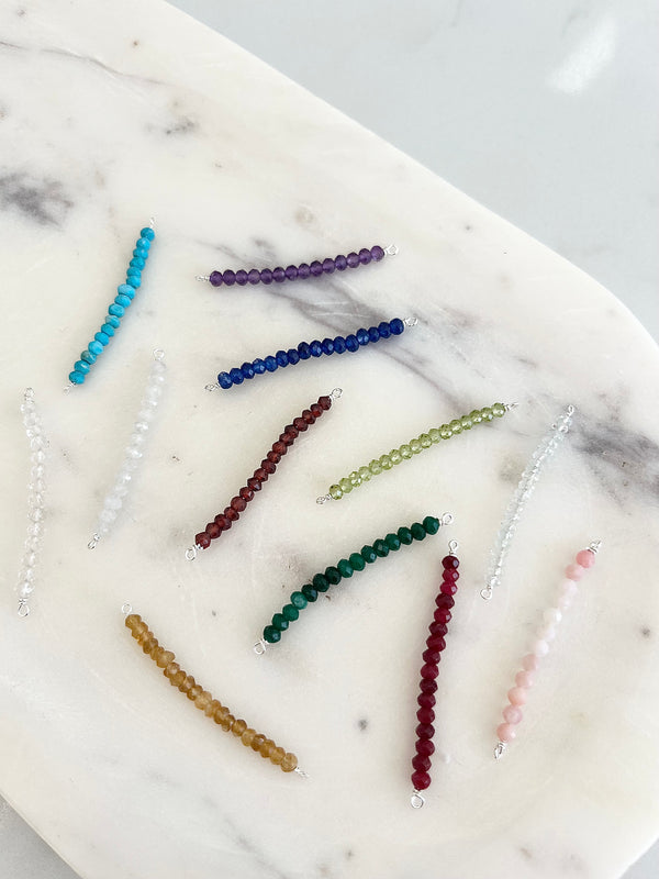 *NEW* 925 Sterling Silver Crystal Bead Connectors (Exclusive)