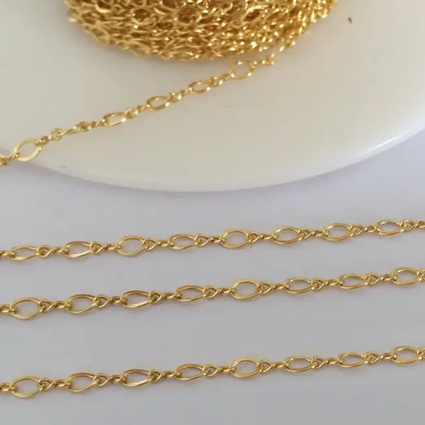 Loop Link gold filled chain 2.2mm (1 METRE)