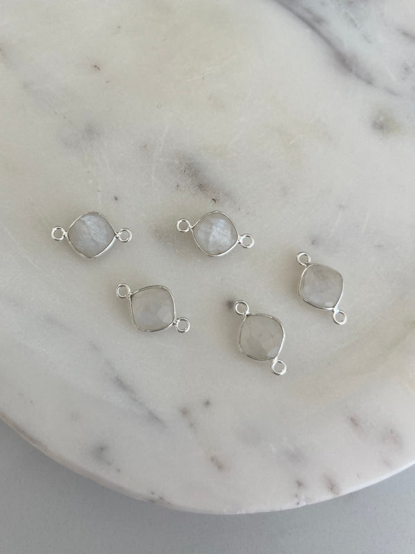 *NEW* 925 Sterling Cushion Bezel 4mm Connector (Exclusive)