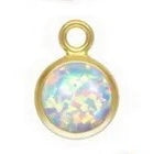 *NEW* 4mm Gold Filled Opal Charm dangly