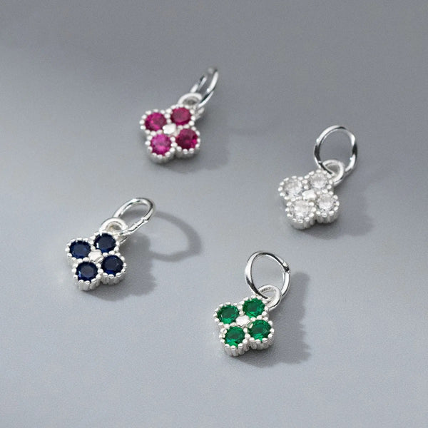 *NEW* Sterling silver clover charms