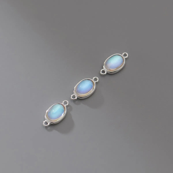 *NEW* Sterling silver moonstone connector