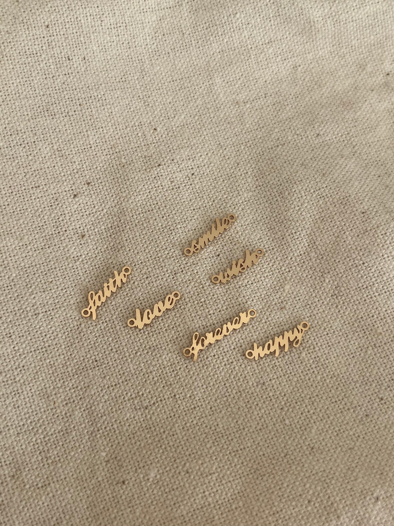 Gold Filled word connectors