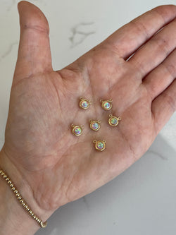 *NEW* 6mm Gold filled Mickey Opal Connector (mo6)