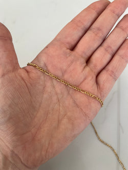 Gold Filled figaro Chain 1.5mm (1 METRE)