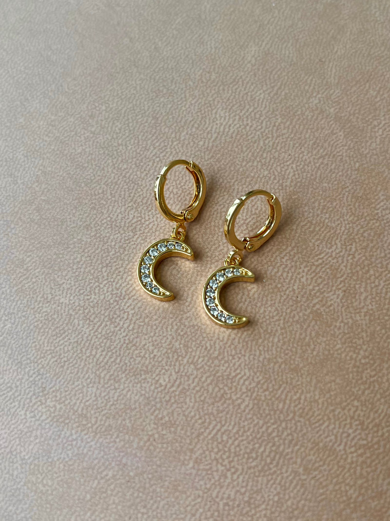 NEW Selene 14k Gold Plated Huggie earrings