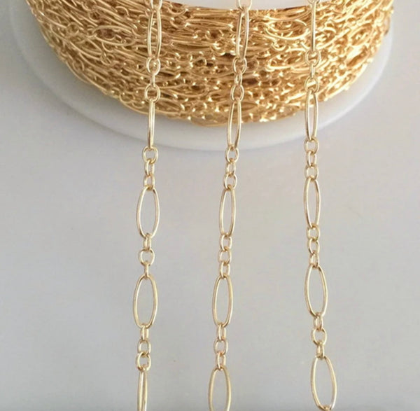 Gold filled fancy chain (1 metre)