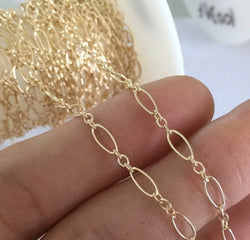 Gold filled fancy chain (1 metre)