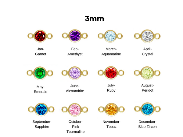 3mm Gold Filled Connector charms