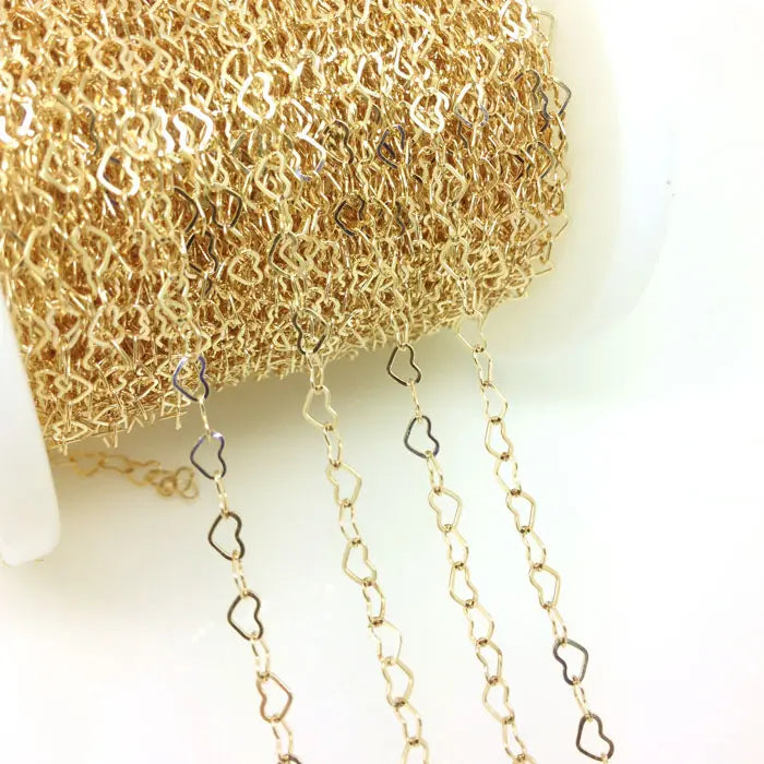 Gold Filled Heart Chain 2.8mm