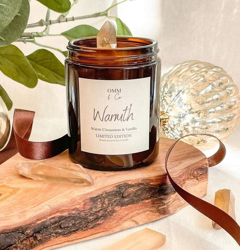 *NEW* OMM & CO Warm Cinnamon and Vanilla Christmas Candle