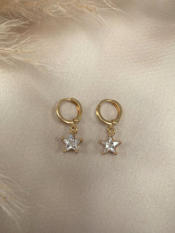 NEW Stella 14k Gold Plated Huggie earrings