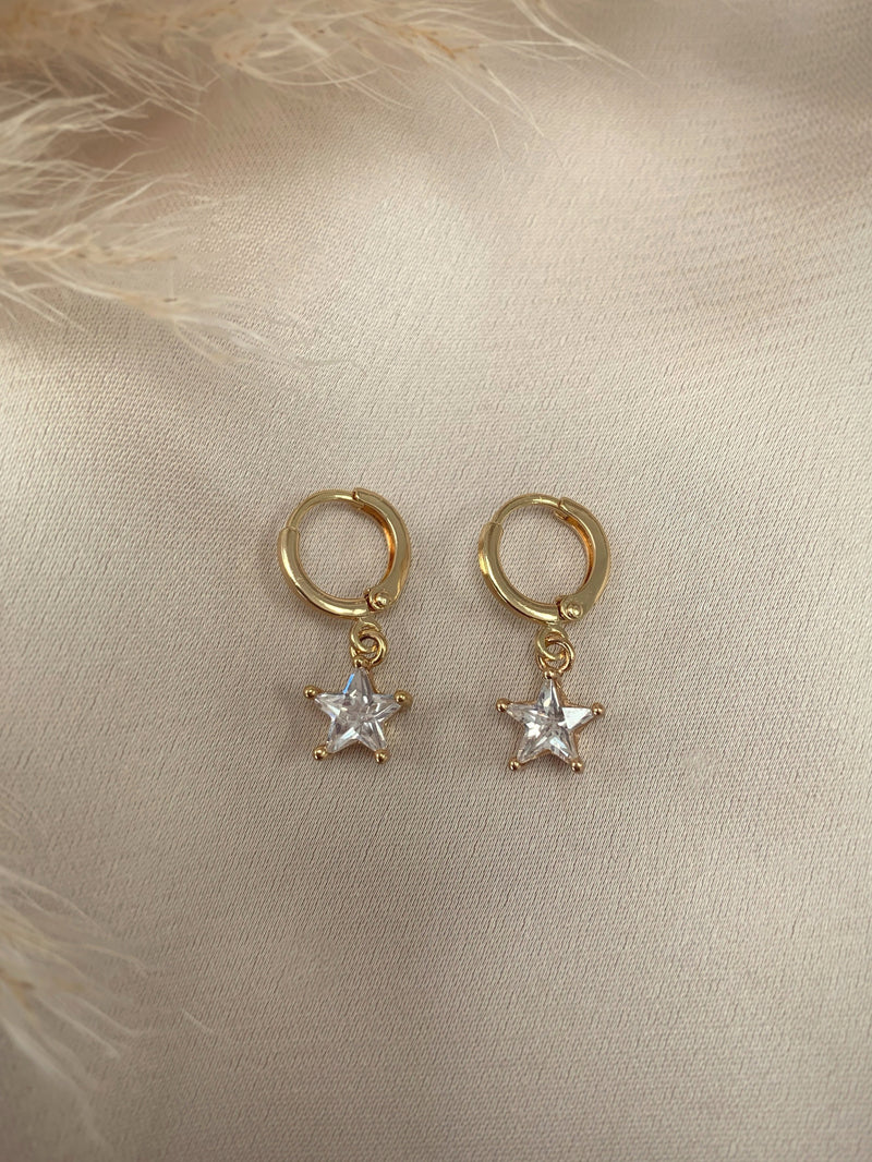 NEW Stella 14k Gold Plated Huggie earrings