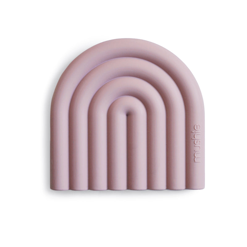 Mushie Mauve Rainbow Teether