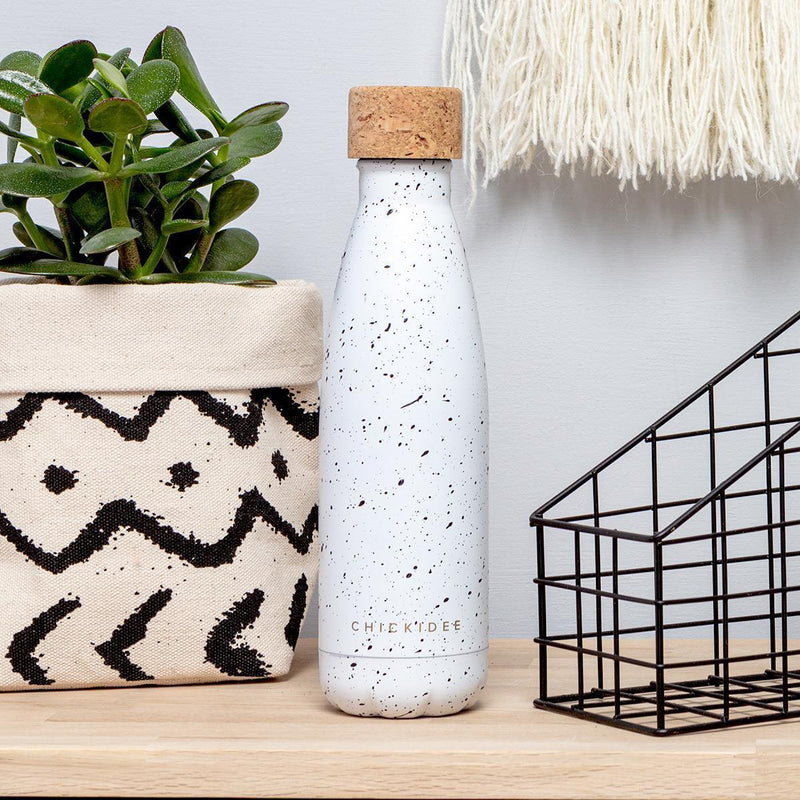 Chickidee Black Fleck Water Bottle