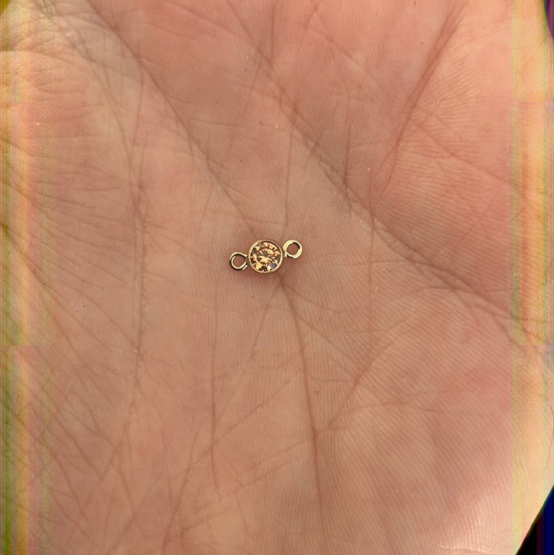 4mm Gold Filled Connectors charm