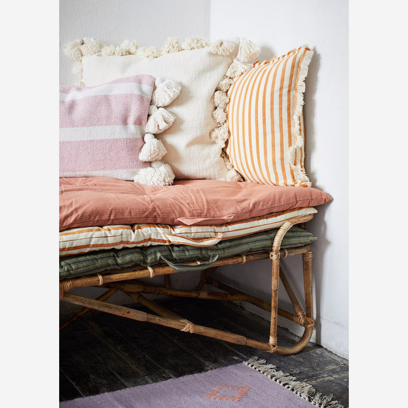 Dark Honey Candy Stripe Cushion - COVER ONLY